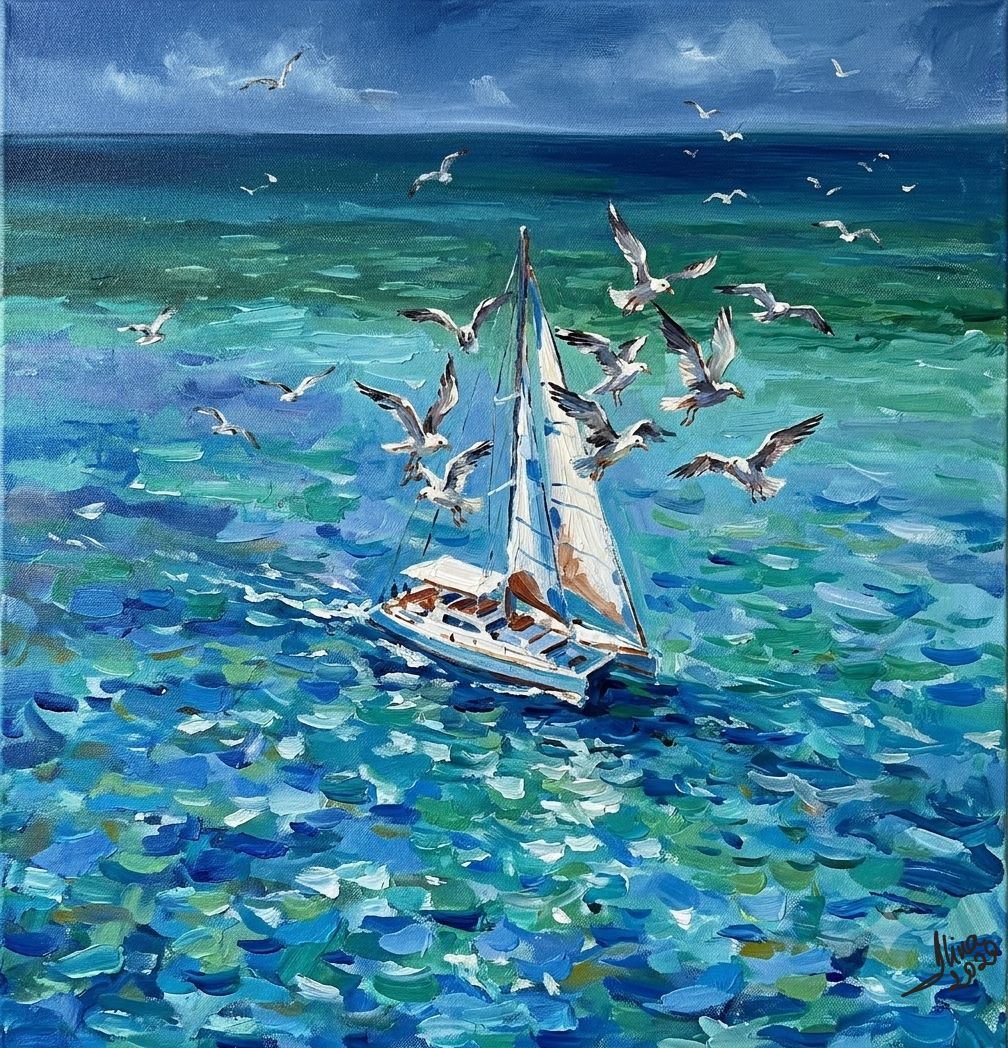 ArteDiAlina.com painting: Adrift