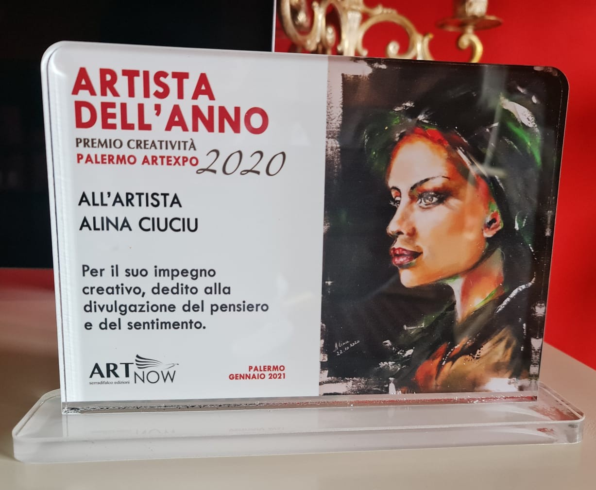 ArteDiAlina.com award: Artista dell\'Anno - Premio Creatività 2020