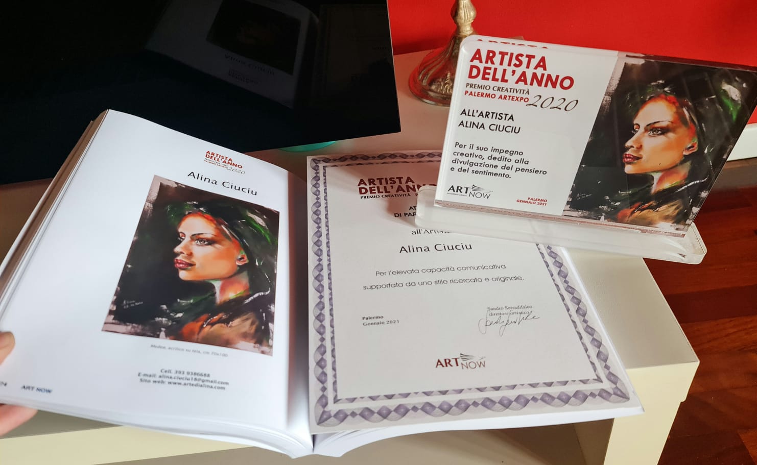 ArteDiAlina.com award: Artista dell\'Anno - Premio Creatività 2020 - &ldquo;Medea&rdquo;