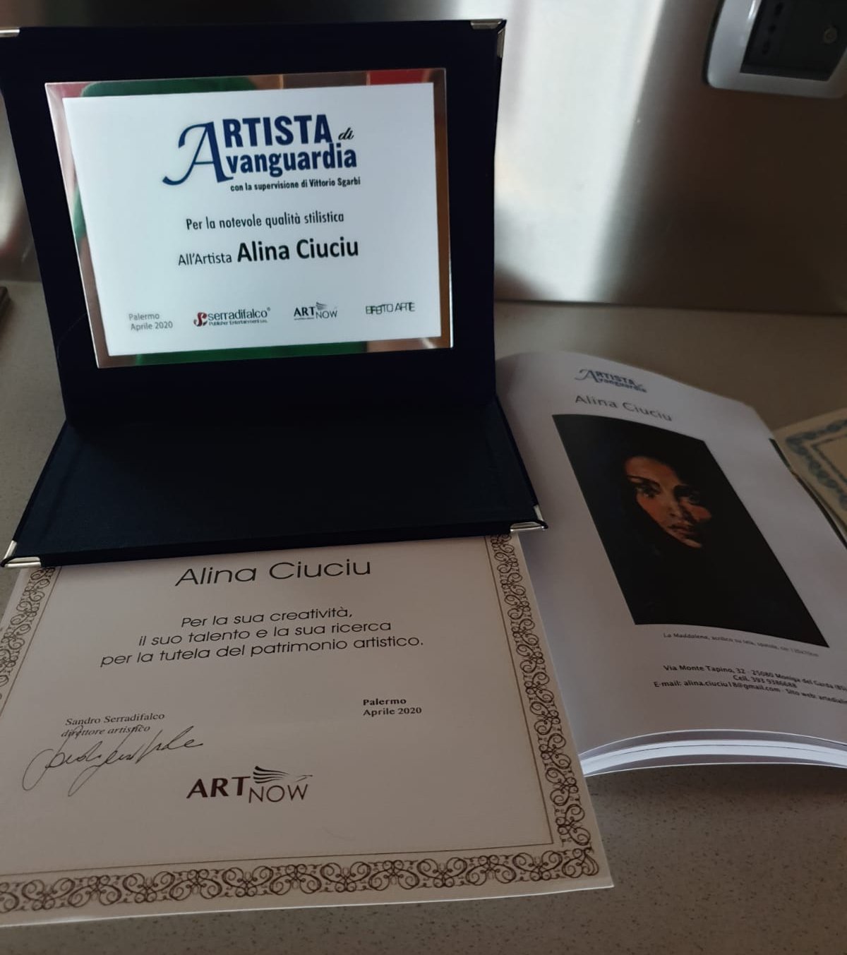 ArteDiAlina.com award: Artista di Avanguardia 2020