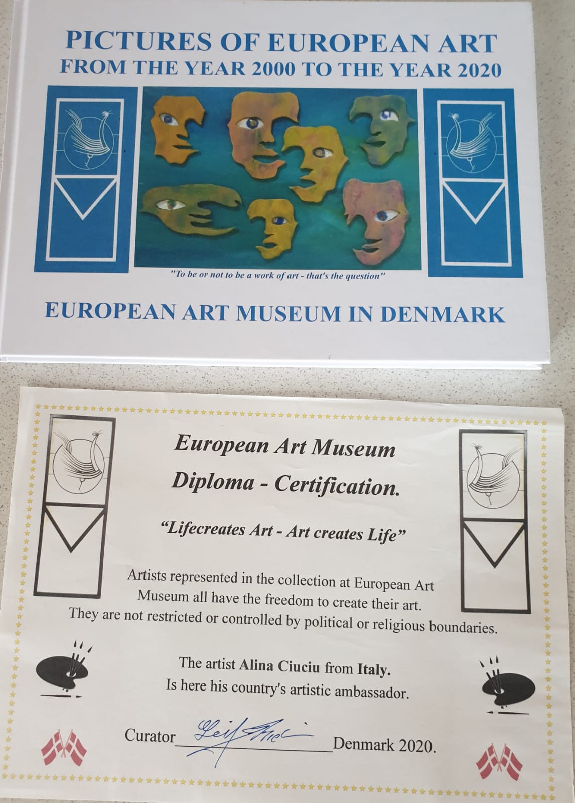 ArteDiAlina.com award: Museo d\'Arte Europea - catalogo 2020