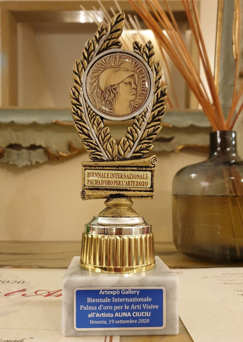 ArteDiAlina.com award: Palma d\'Oro per l\'Arte 2020
