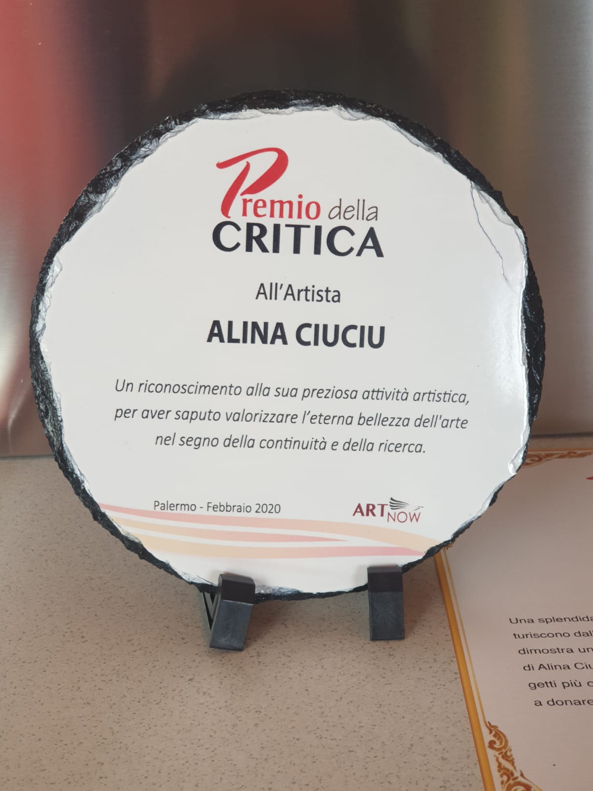 ArteDiAlina.com award: Premio della Critica 2020