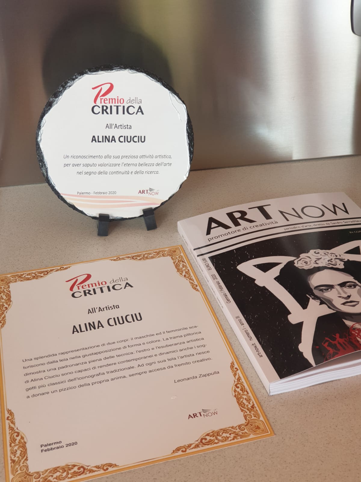 ArteDiAlina.com award: Premio della Critica 2020
