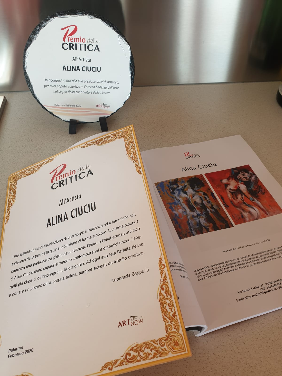 ArteDiAlina.com award: Premio della Critica 2020