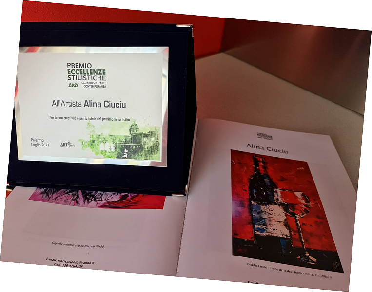 ArteDiAlina.com award: Premio Eccellenze Stilistiche 2021 - &ldquo;Goddess Wine&rdquo;