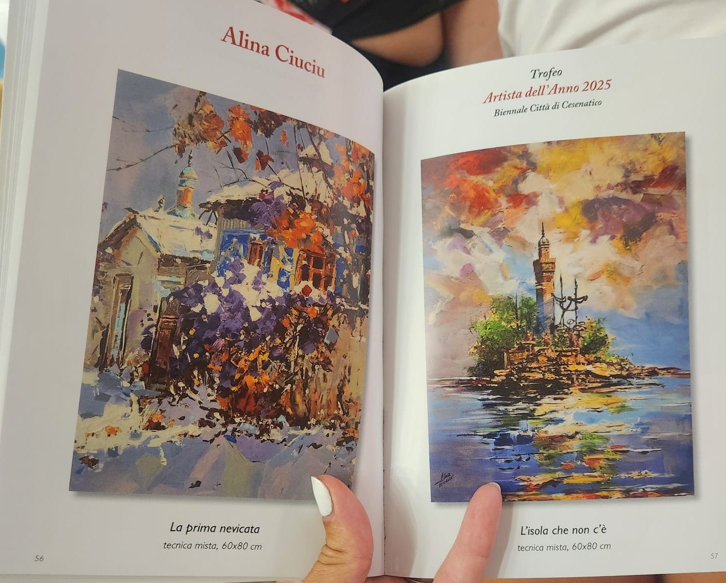 ArteDiAlina.com award: Trofeo Artista dell\'Anno 2025 - &ldquo;Winter in the countryside&rdquo; & &ldquo;Neverland&rdquo;
