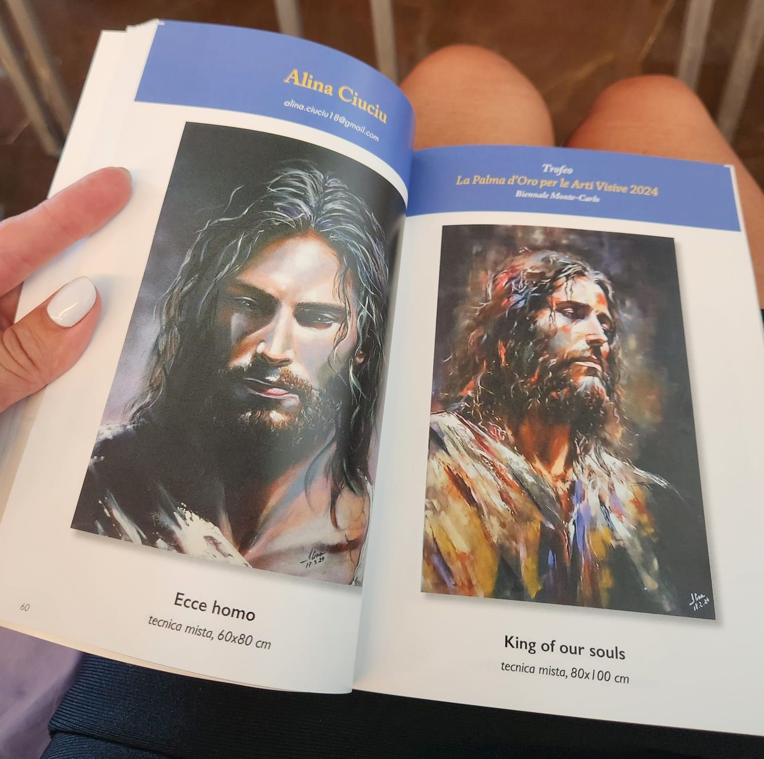 ArteDiAlina.com award: Trofeo "La Palma d\'oro" 2024 - &ldquo;Ecce Homo&rdquo; & &ldquo;King of our souls&rdquo;