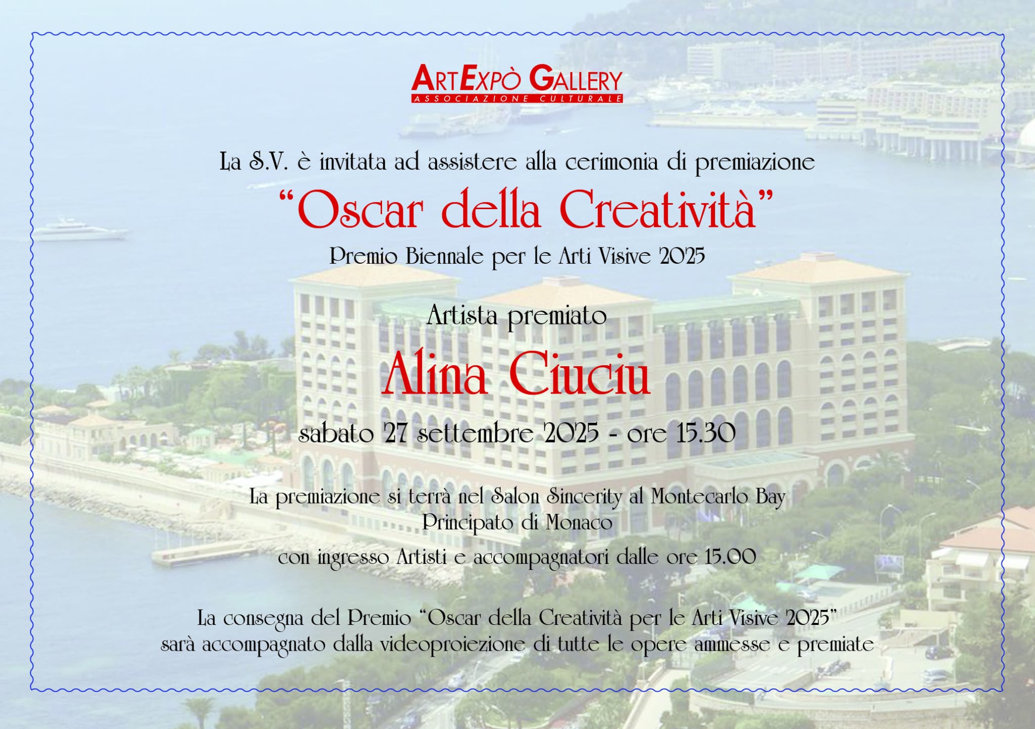 Premio Oscar 2025-Invitation