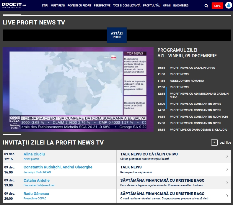 Profit News 2022-Schedule