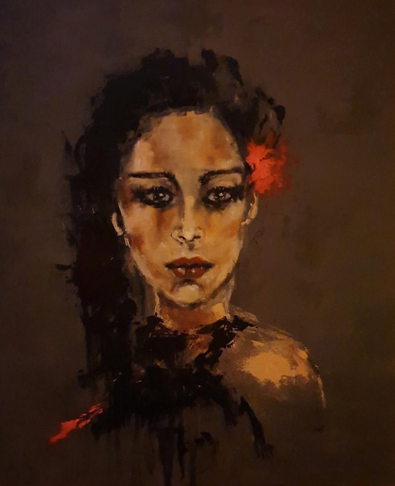 ArteDiAlina.com painting: Brunette
