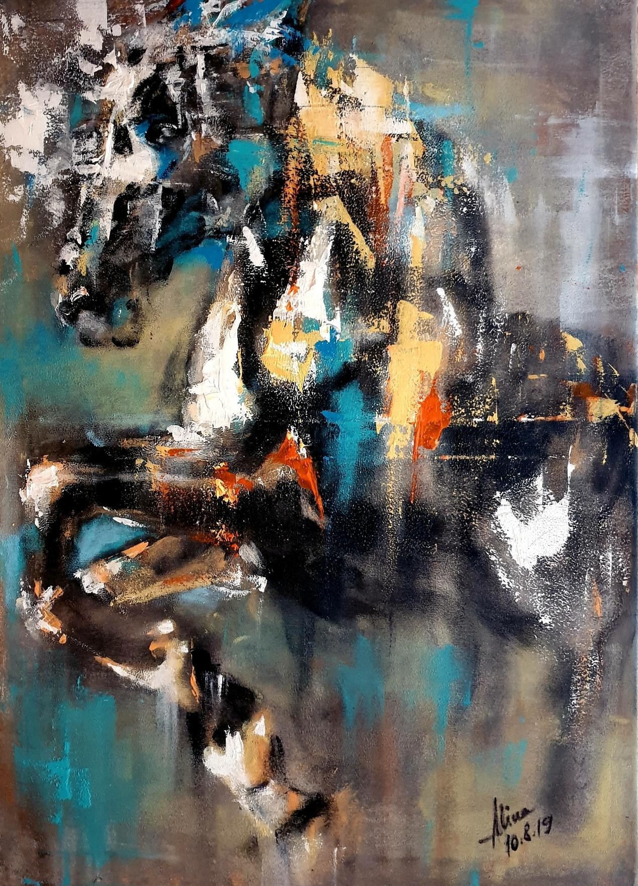 ArteDiAlina.com painting: Bucefal / Bucephalus