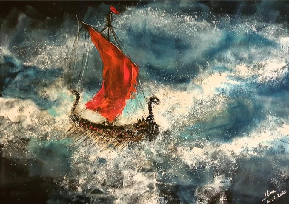 ArteDiAlina.com painting: Dreki