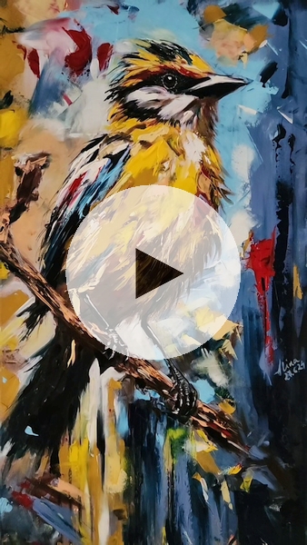 ArteDiAlina.com painting: Feathered