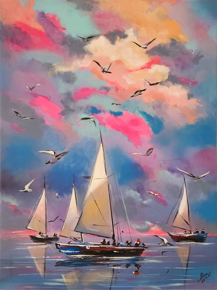 ArteDiAlina.com painting: Floating