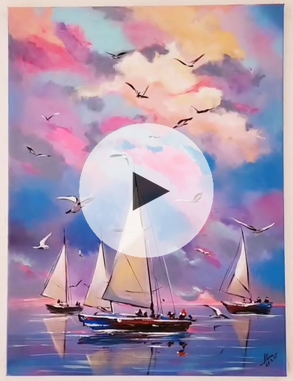 ArteDiAlina.com painting: Floating
