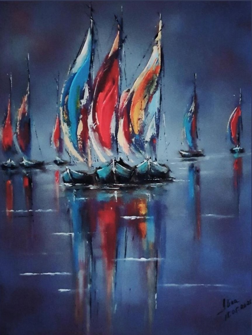 ArteDiAlina.com painting: Foreground