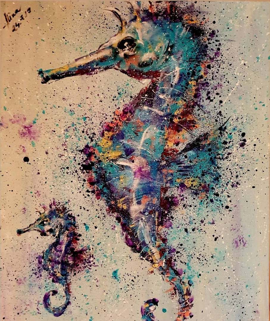 ArteDiAlina.com painting: Hippocampus