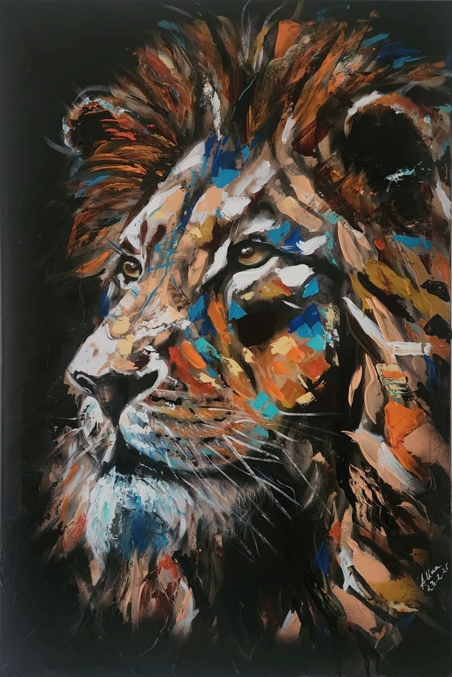 ArteDiAlina.com painting: Lionheart