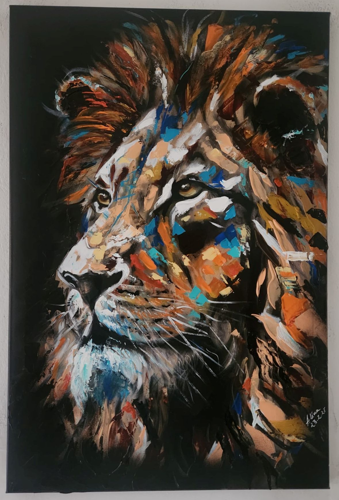 ArteDiAlina.com painting: Lionheart