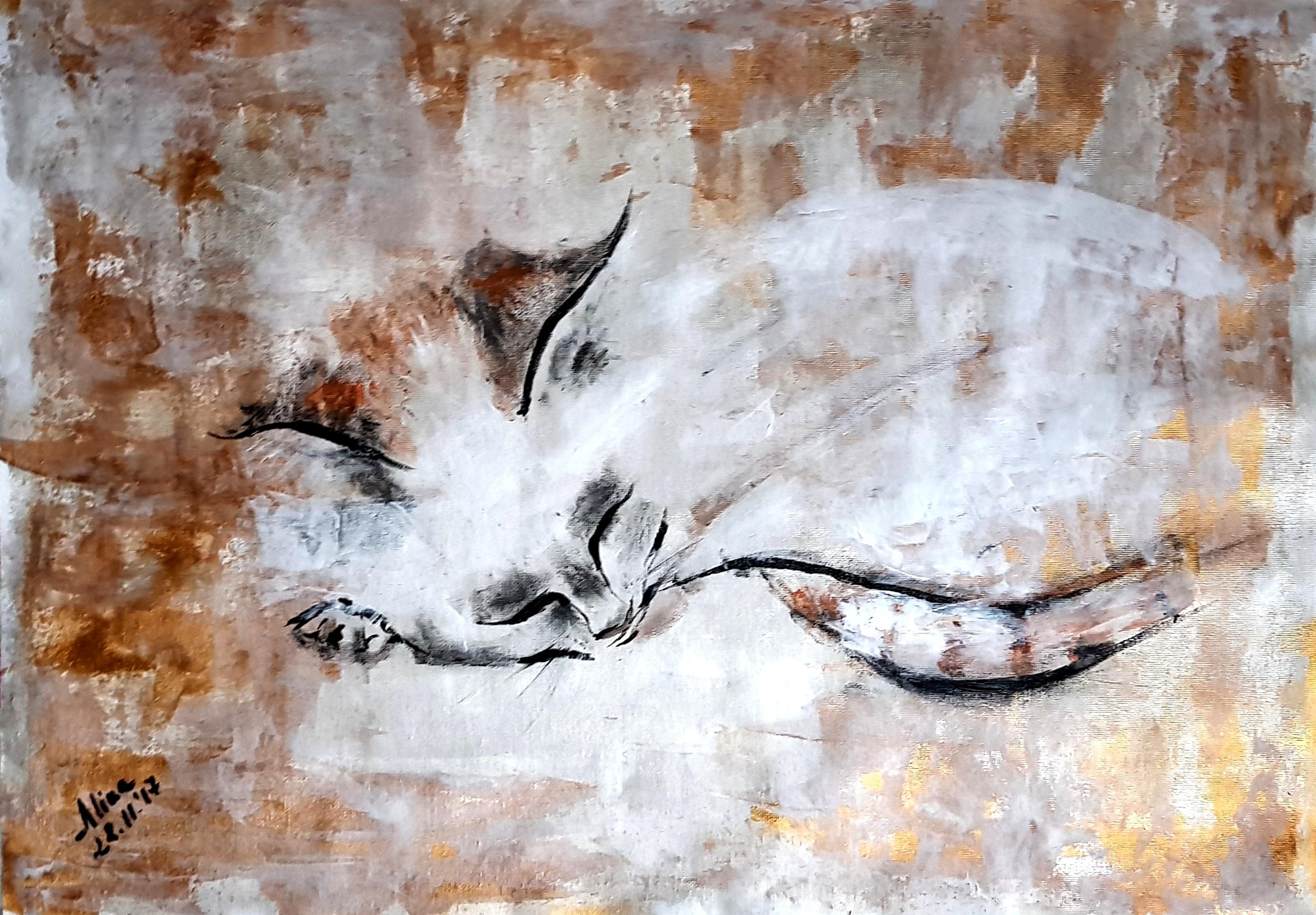 ArteDiAlina.com painting: Meow