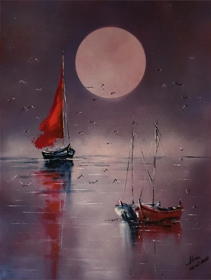 ArteDiAlina.com painting: Moonspell