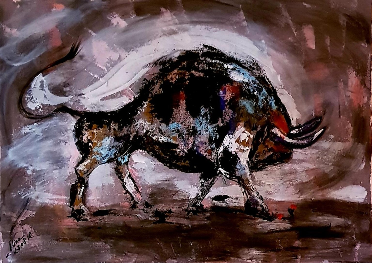 ArteDiAlina.com painting: Olè