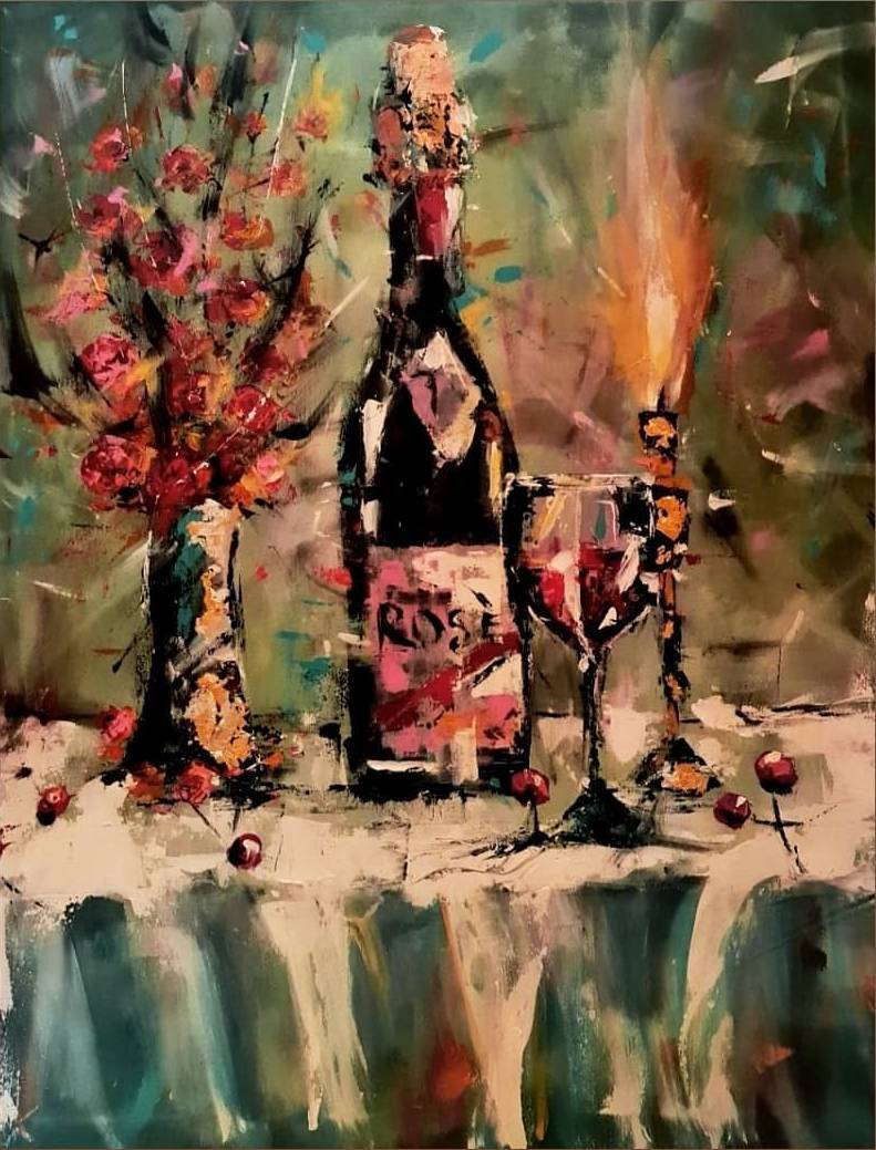 ArteDiAlina.com painting: Rosè