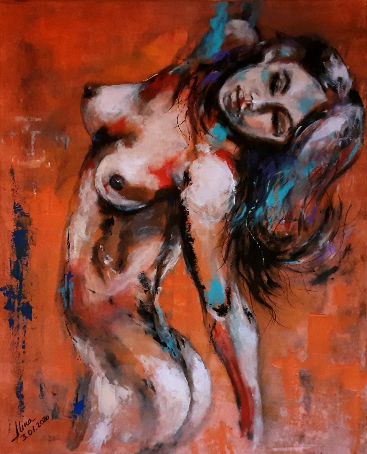 ArteDiAlina.com painting: SHE (Eve) / Eva