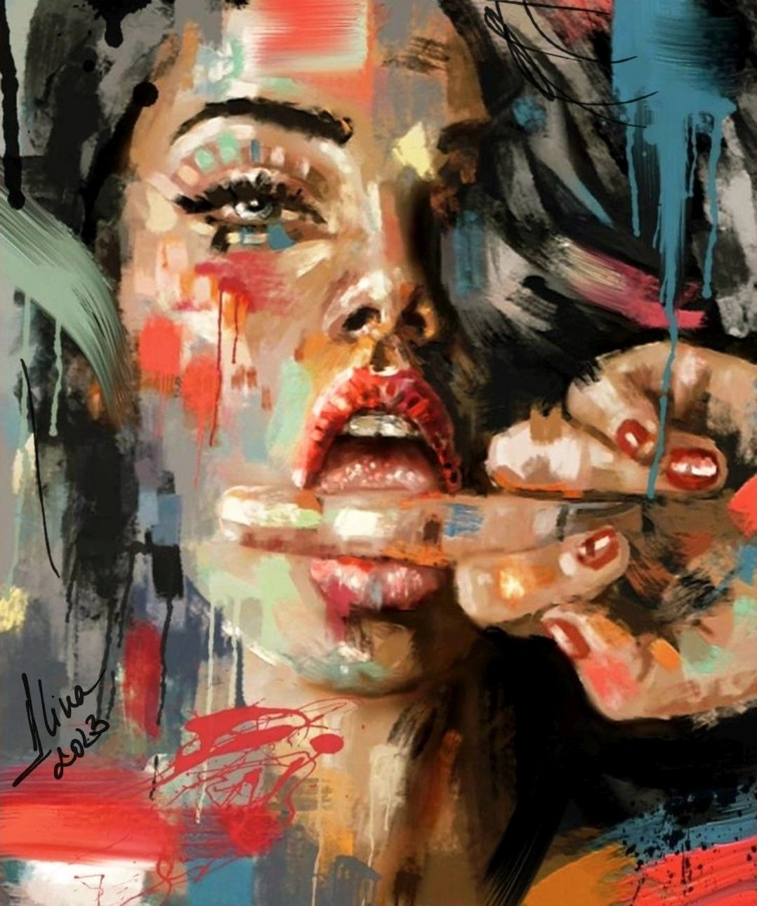ArteDiAlina.com painting: Scandalous