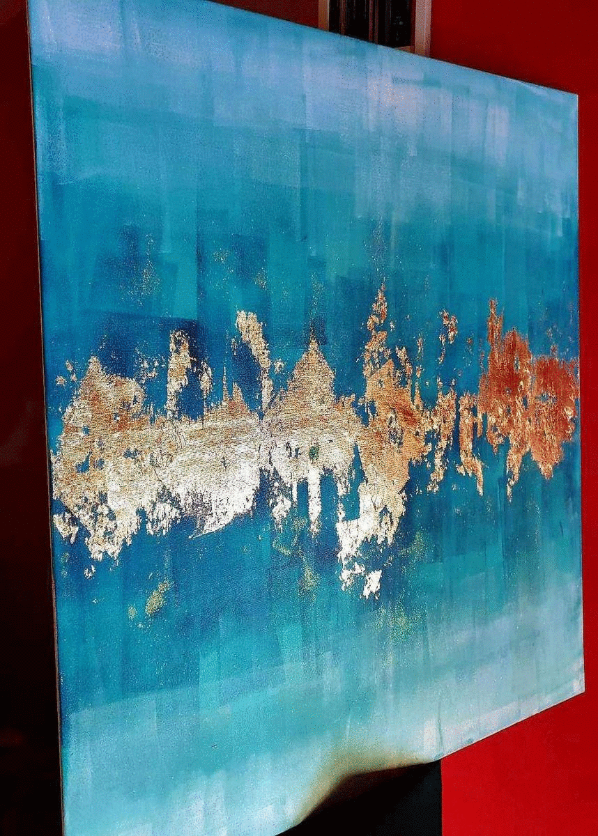 ArteDiAlina.com painting: Skyline (gif)