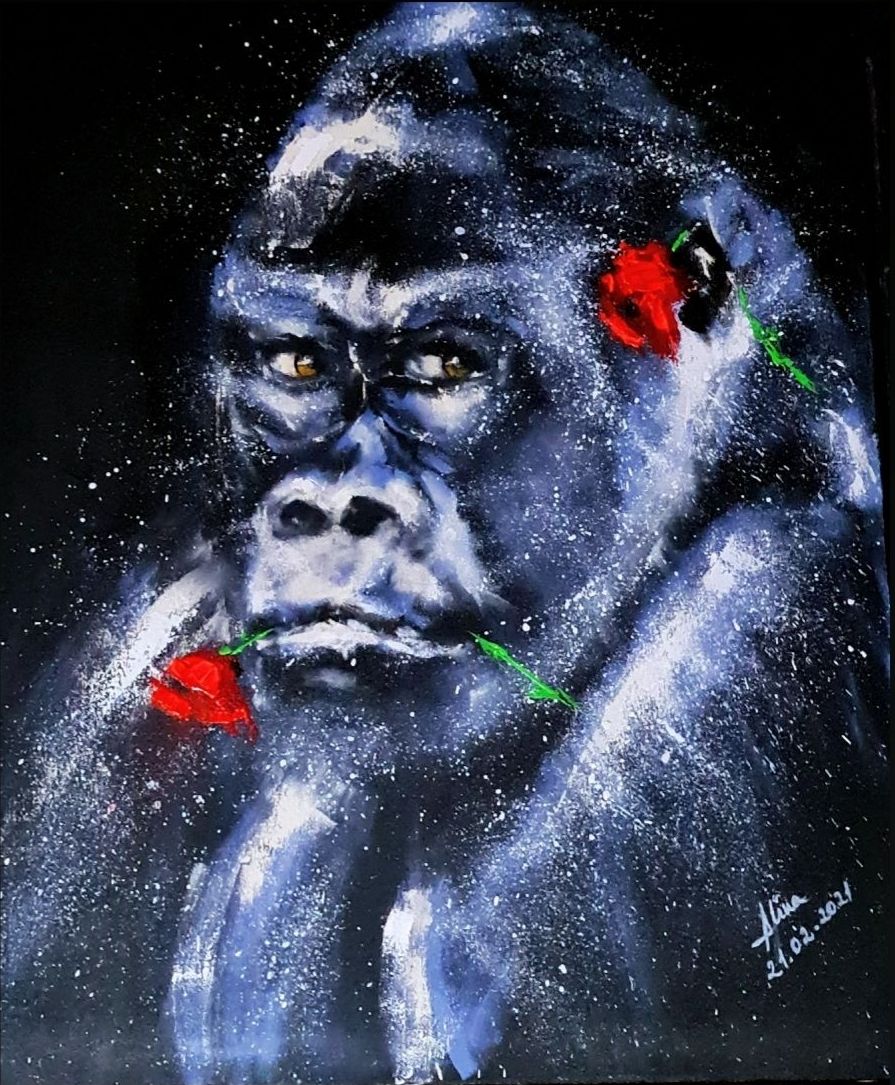 ArteDiAlina.com painting: Smoochy