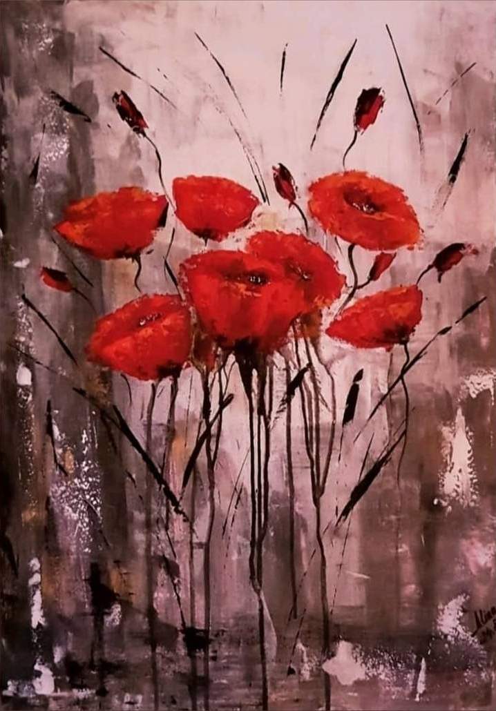 ArteDiAlina.com painting: Flowers for Ginevra