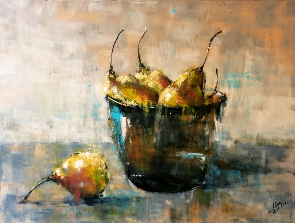ArteDiAlina.com painting: Taste / Il fruto preferito