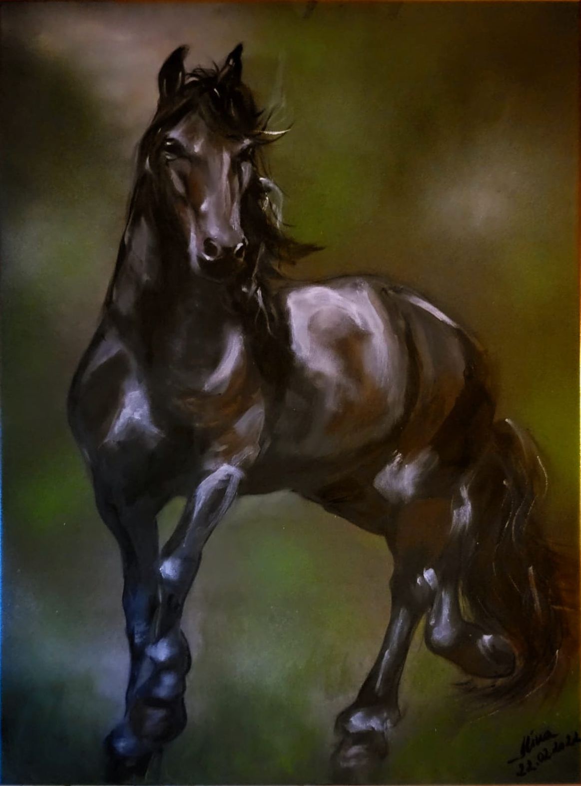 ArteDiAlina.com painting: Thoroughbred