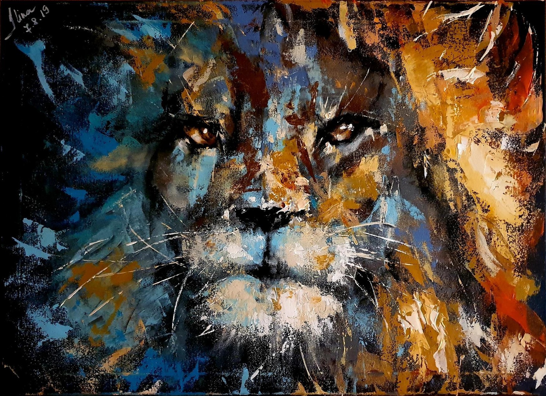 ArteDiAlina.com painting: Untamed / L'indomabile