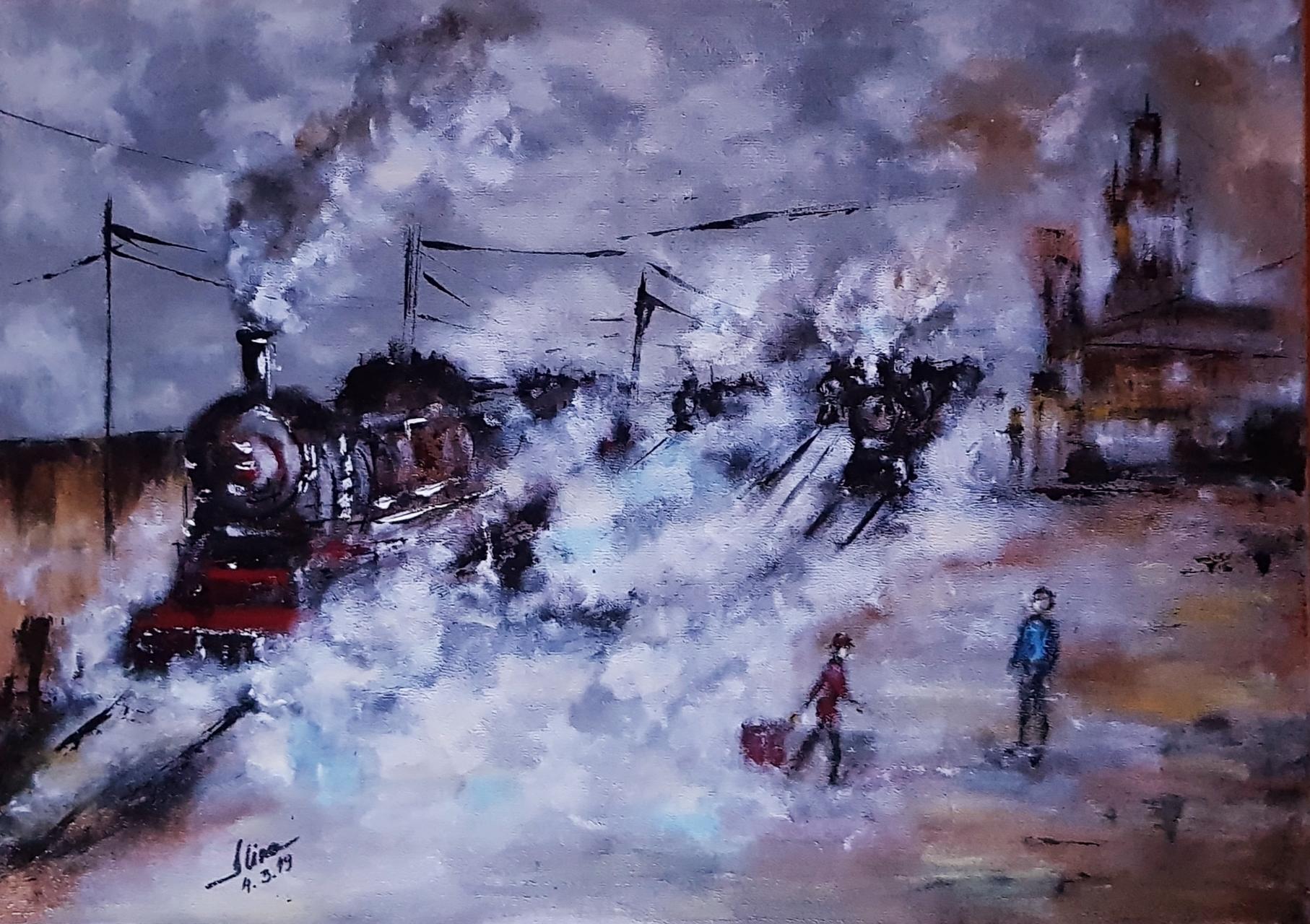 ArteDiAlina.com painting: arrival