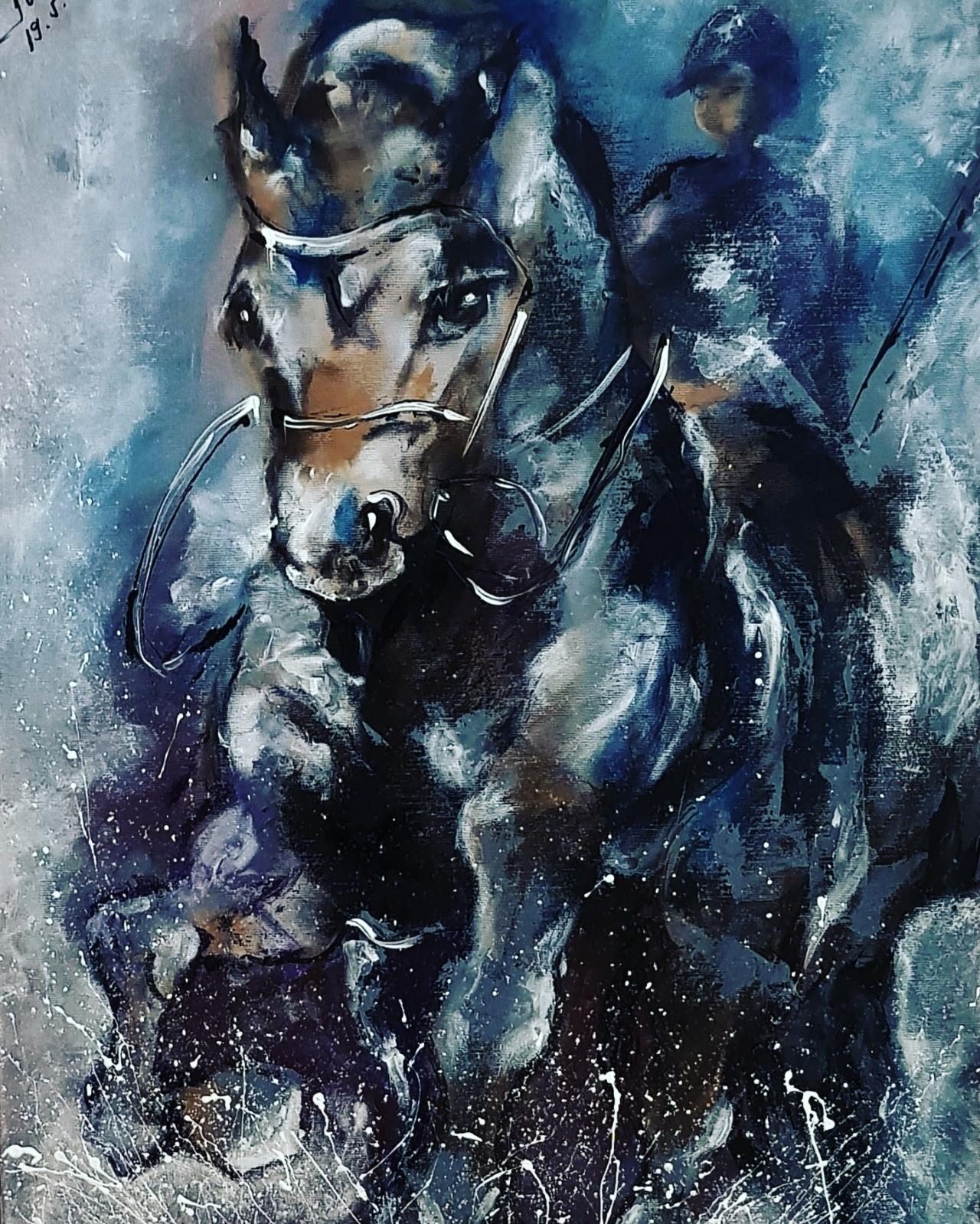 ArteDiAlina.com painting: gallop