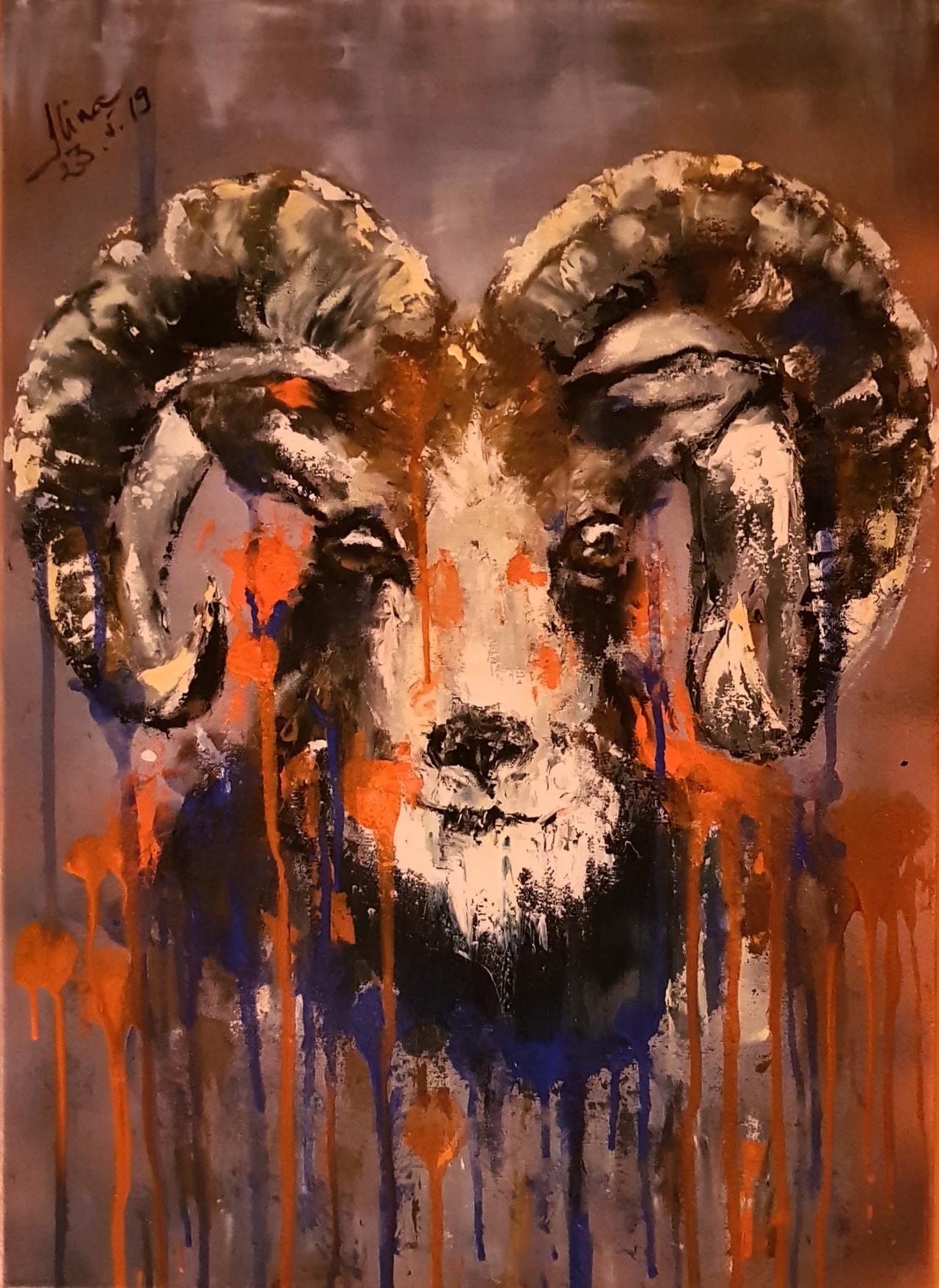 ArteDiAlina.com painting: scapegoat