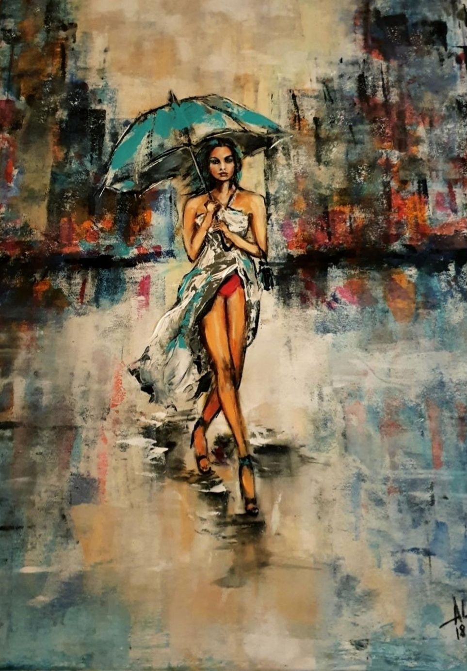 ArteDiAlina.com painting: self-confident